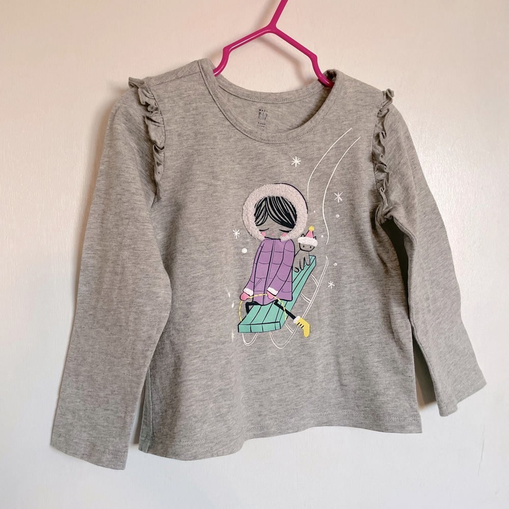 GAP Toddler Graphic Print Top - Size 3T - Picture 3 of 11